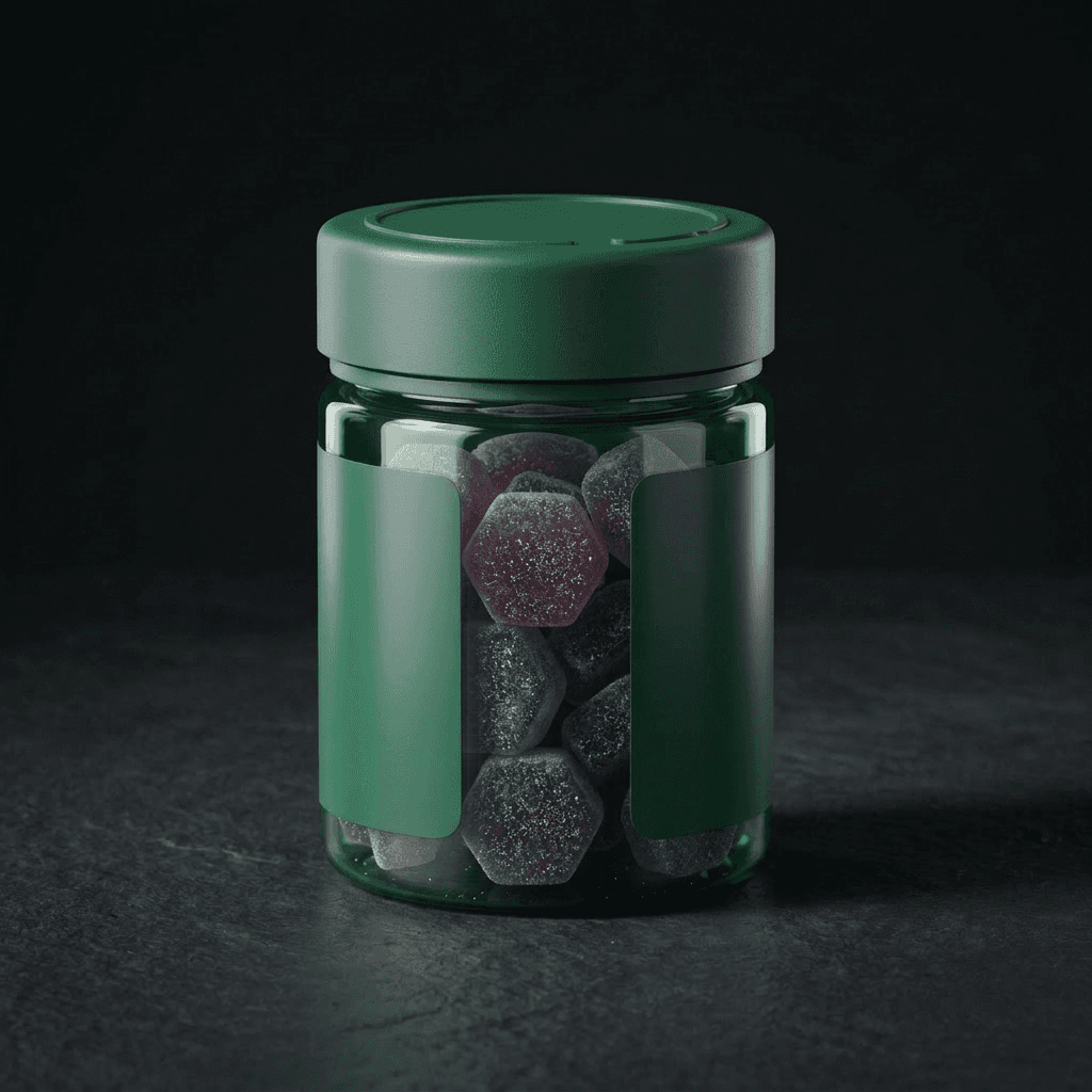 Green jar, blank panels — Green Apple