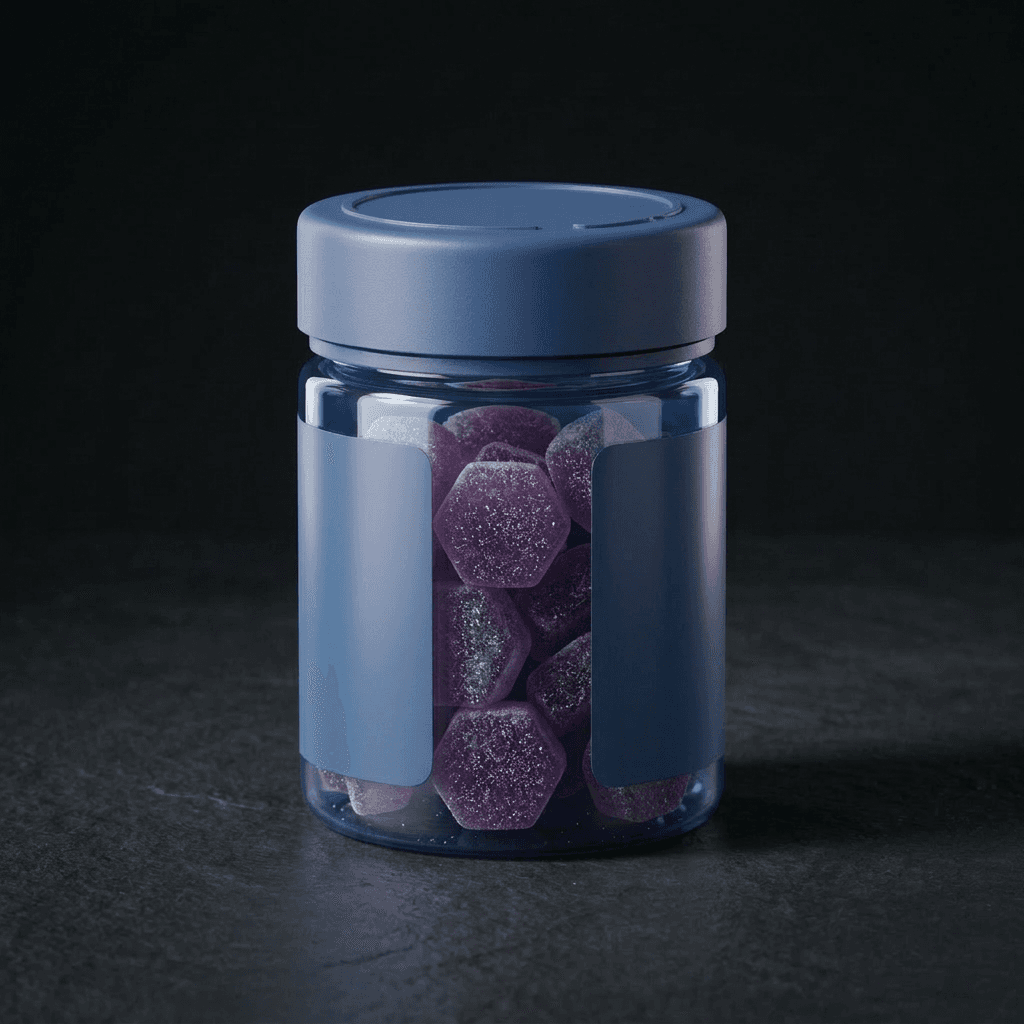 Indigo jar, blank panels — Mango Grape